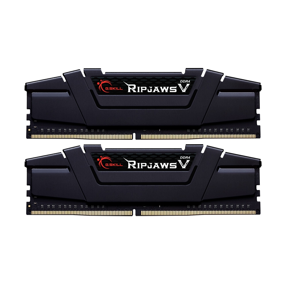G.Skill Ripjaws V 32GB (2 x 16GB) DDR4-3200 PC4-25600 CL16 Dual Channel Desktop Memory Kit F4-3200C16D-32G - Black