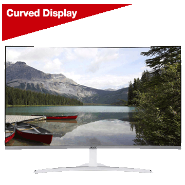 Acer ED322Q Awmidx 31.5 in. Full HD 75Hz HDMI DVI-D VGA FreeSync Curved Screen LED Monitor