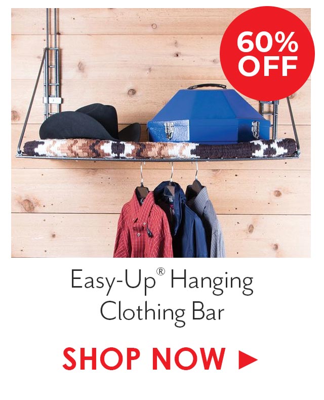 Easy-Up? Pro Series Fold Up Hanging Shelf with Adjustable Hangers