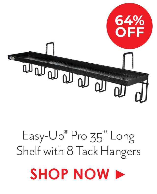 Easy-Up? Pro 35" Long Shelf with 8 Tack Hangers