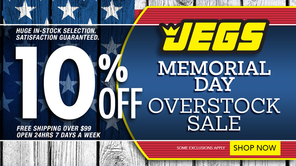 Memorial Day 10% off Overstock Sale