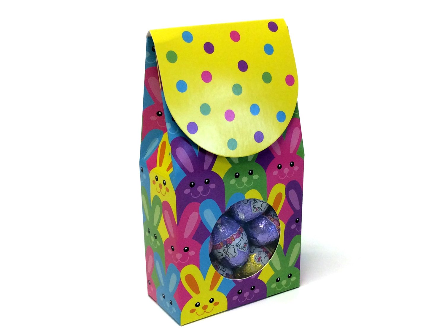 Image of Chocolate Easter Bunny Eggs - 10 oz Window Box