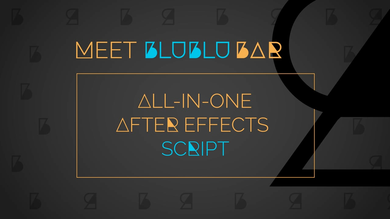 blu blu bar for after effects