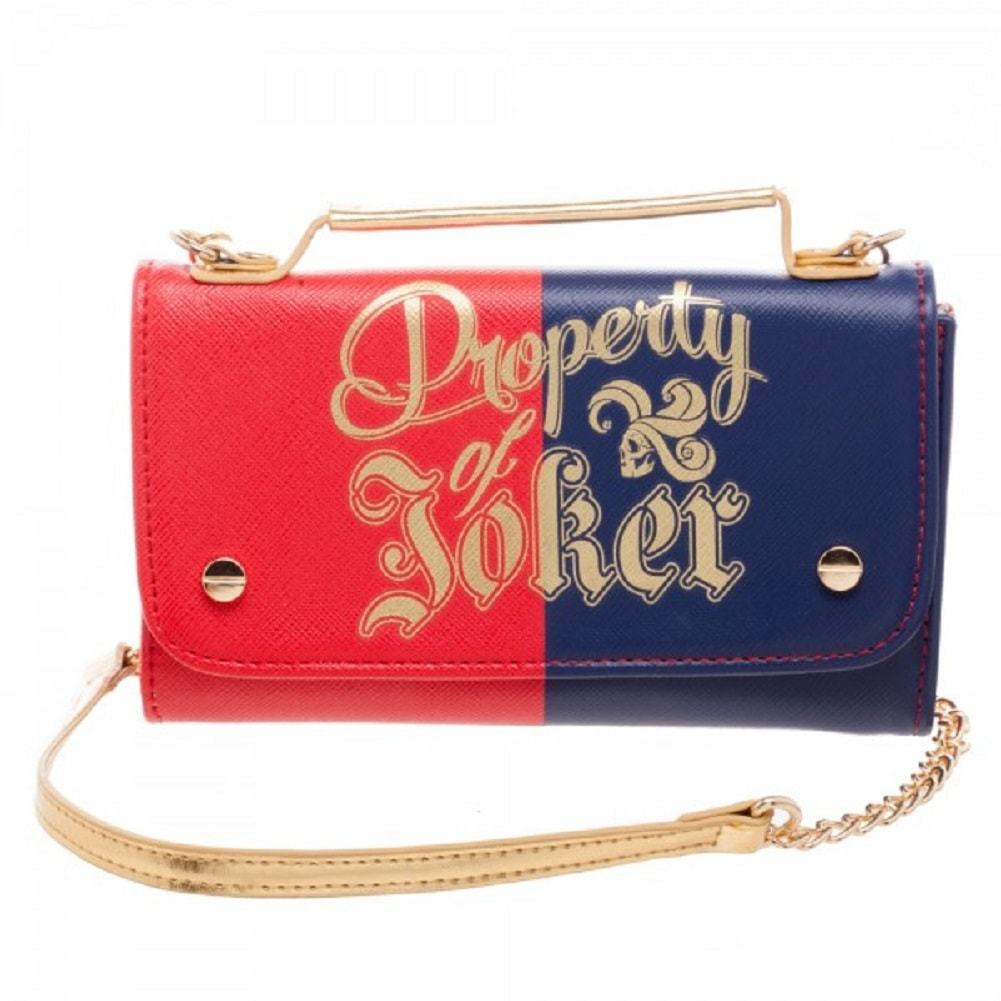 Image of Harley Quinn Inside Out Crossbody Wallet Clutch