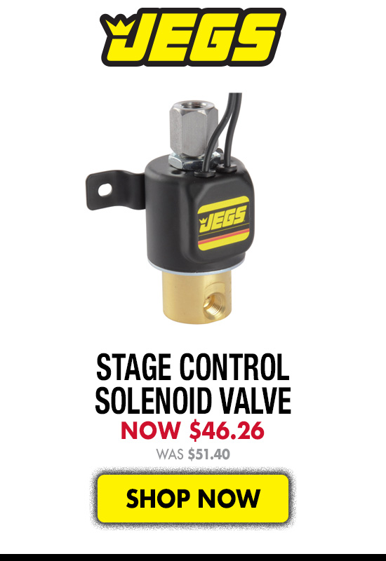 JEGS Stage Control Solenoid Valve - Was $51.40 Now $44.99