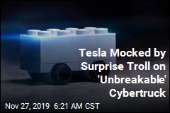 Tesla Mocked by Surprise Troll on 'Unbreakable' Cybertruck