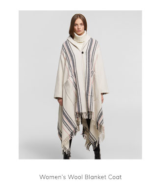 Women''s Wool Blanket Coat
