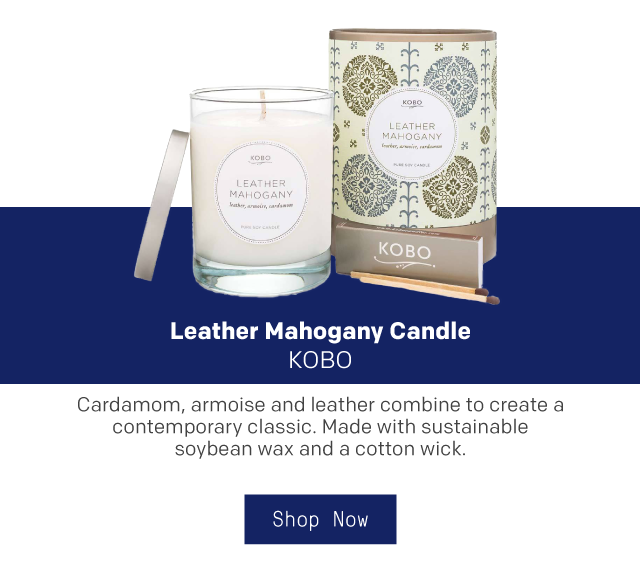 Leather Mahogany Candle