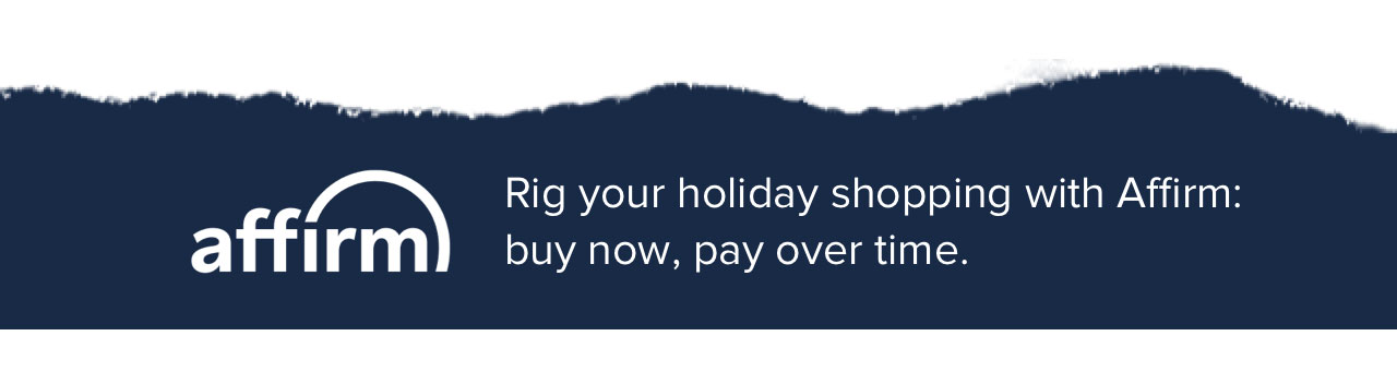 

affirm

Rig your holiday shopping with Affirm:
buy now, pay over time.

									