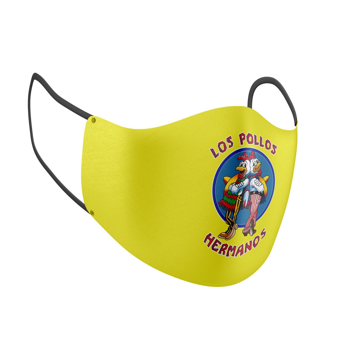 Image of Los Pollos Hermanos Yellow Deluxe Face Mask