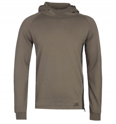 CP Company Pullover Olive Goggle Hoodie
