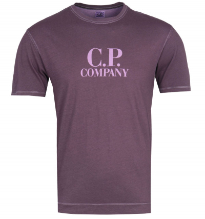 CP Company Garment Dyed Purple Grape T-Shirt