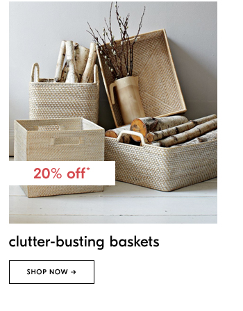 clutter-busting baskets