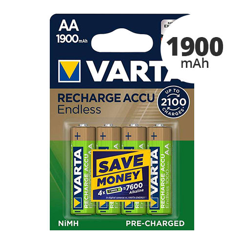 Varta AA 1900mAh Rechargeable Batteries - Only ?7.99