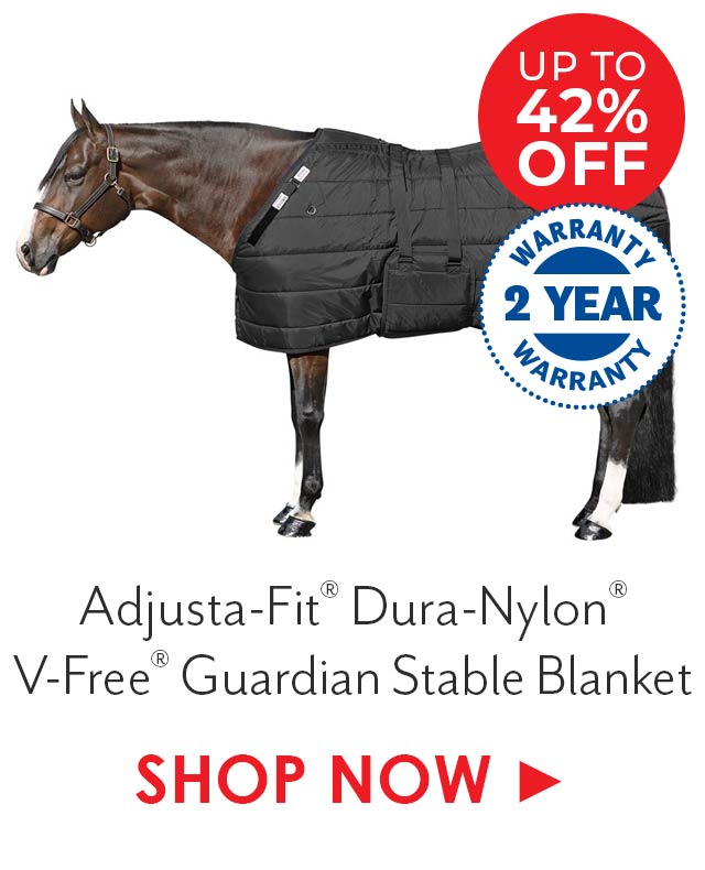 Adjusta-Fit Dura-Nylon V-Free Guardian Bellyband Stable Blanket - Midweight