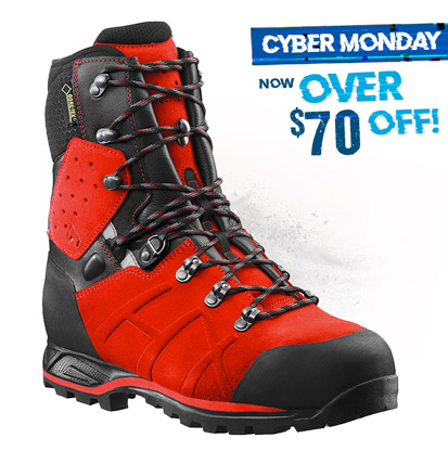 Over $70 off HAIX Protector Ultra Signal Red Forestry Boots