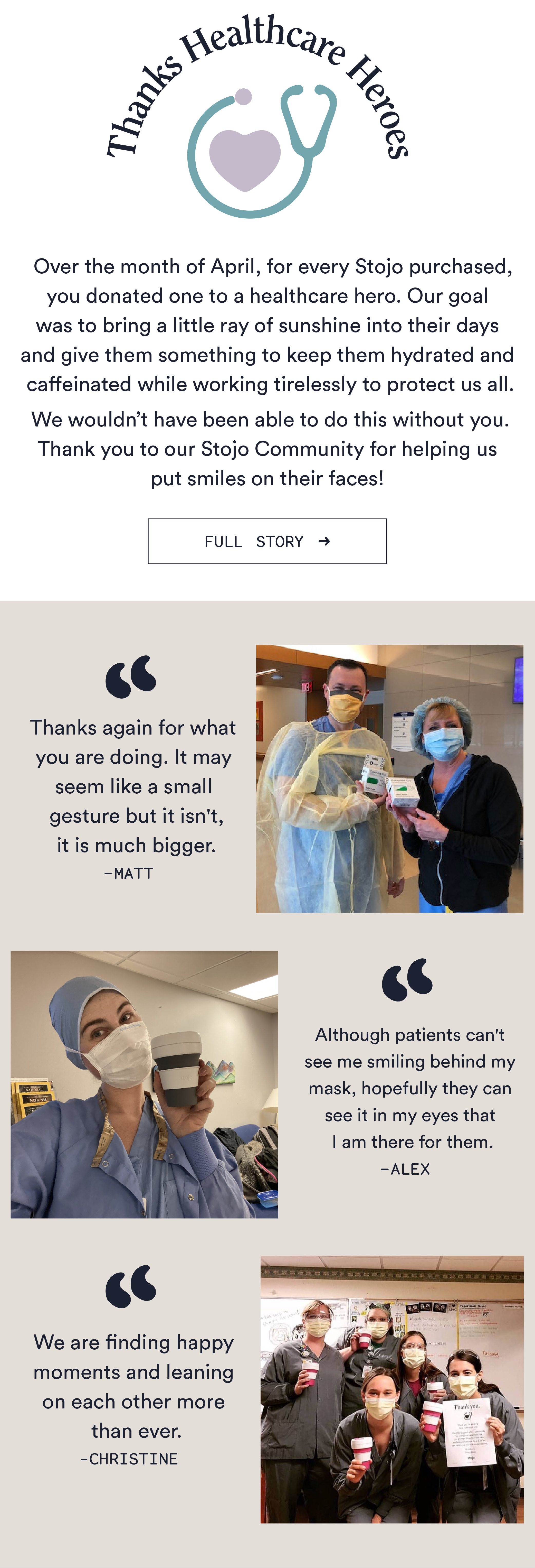 Thanks Healthcare Heroes