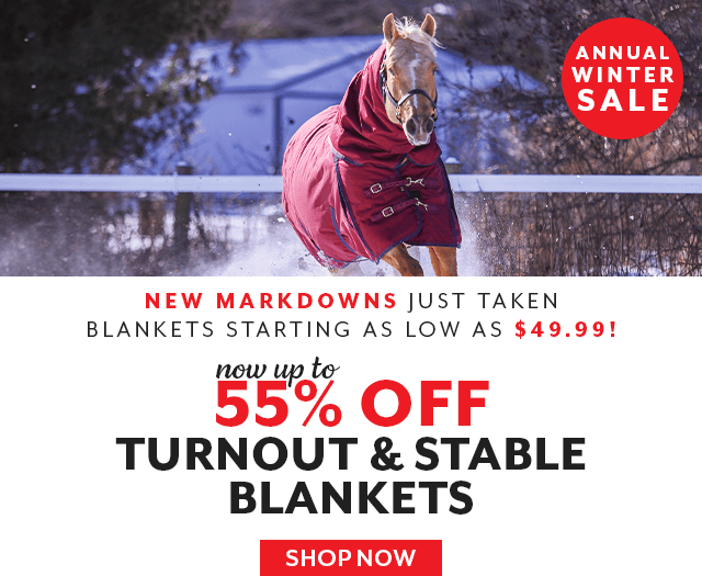 Annual Winter Blanket Sale Event, up to 55% off all blankets.