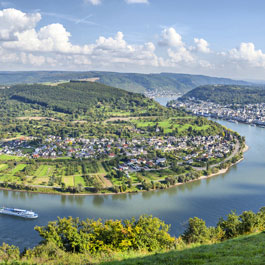 Panoramic view of the Rhine