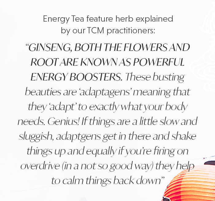 Energy Tea explained by TCM practitioners