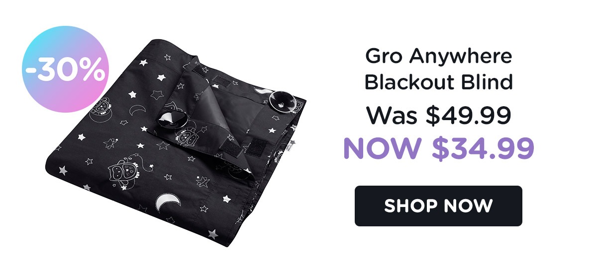Gro Anywhere blackout blind now $34.99