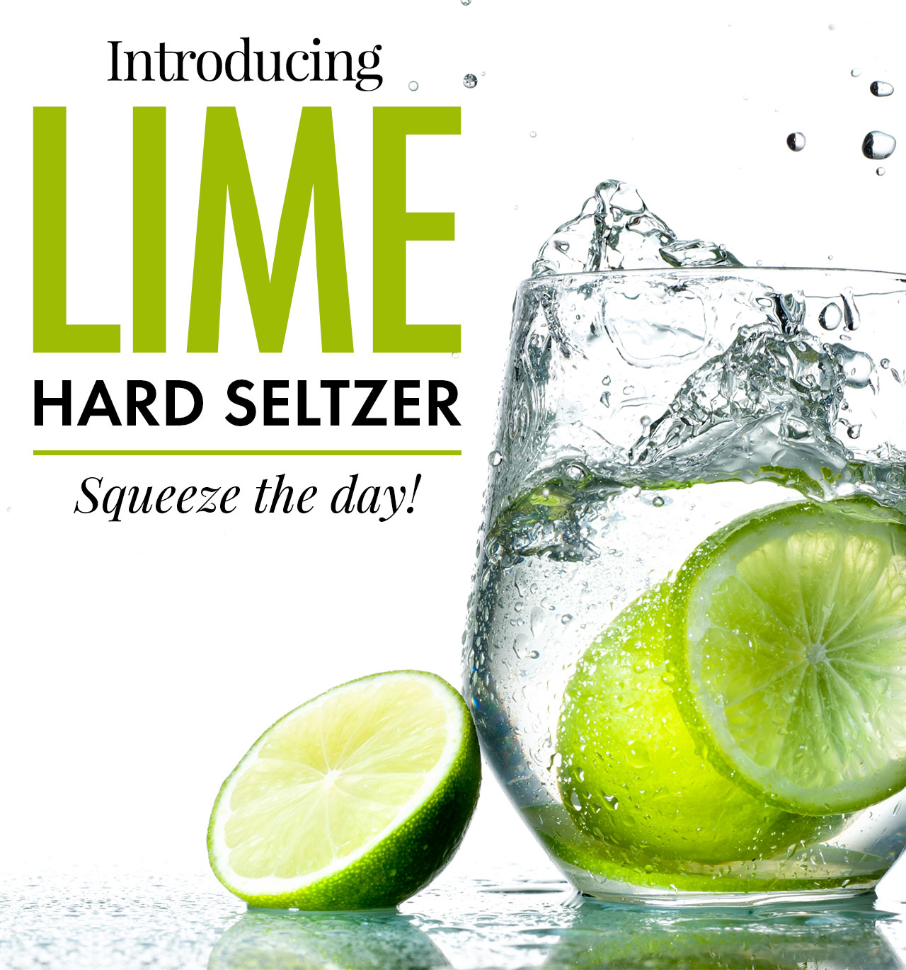 Introducing All-New Lime Seltzer