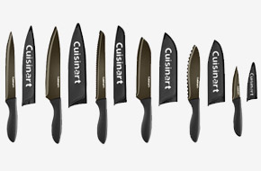 Cuisinart Metallic Black 6-Piece Knife Set With Blade Guards