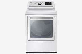 LG White Smart Gas Dryer