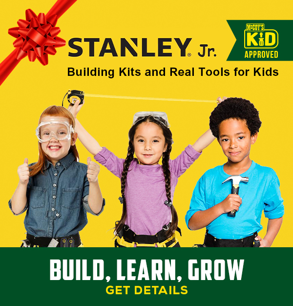 Building kits and real tools for kids