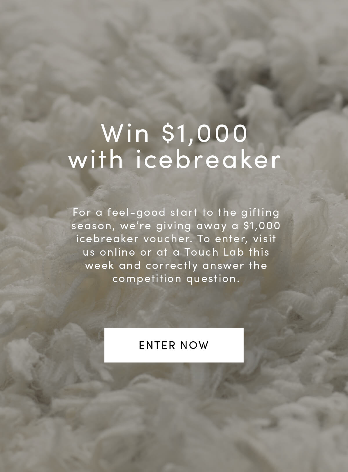 Be in to win a $1000 voucher