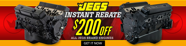 Save $200 on All JEGS Brand Engines