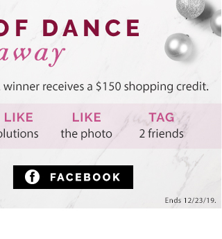 12 days of dance giveaway! One winner each day. See how to enter now on Facebook