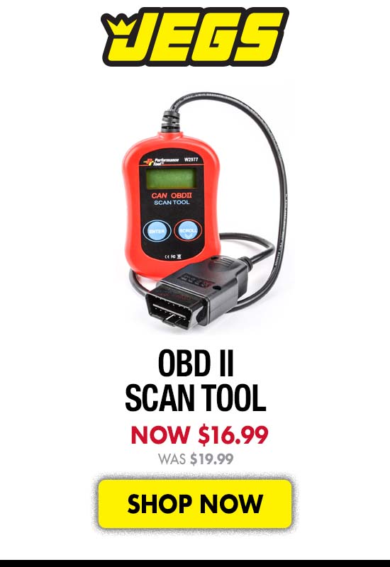 JEGS OBD II Scan Tool - Now $16.99 Was $19.99