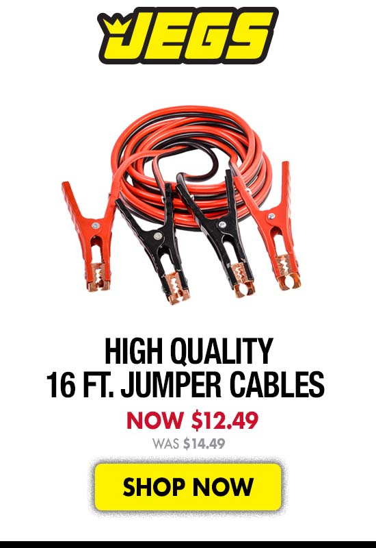 JEGS High Quality 16 ft. Jumper Cables - Now 12.49 Was 14.49