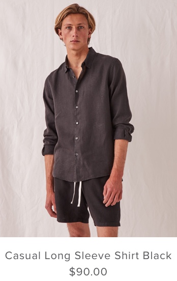 Casual Short Sleeve Shirt Black | Assembly Label