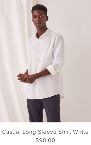 Casual Long Sleeve Shirt White | Assembly Label