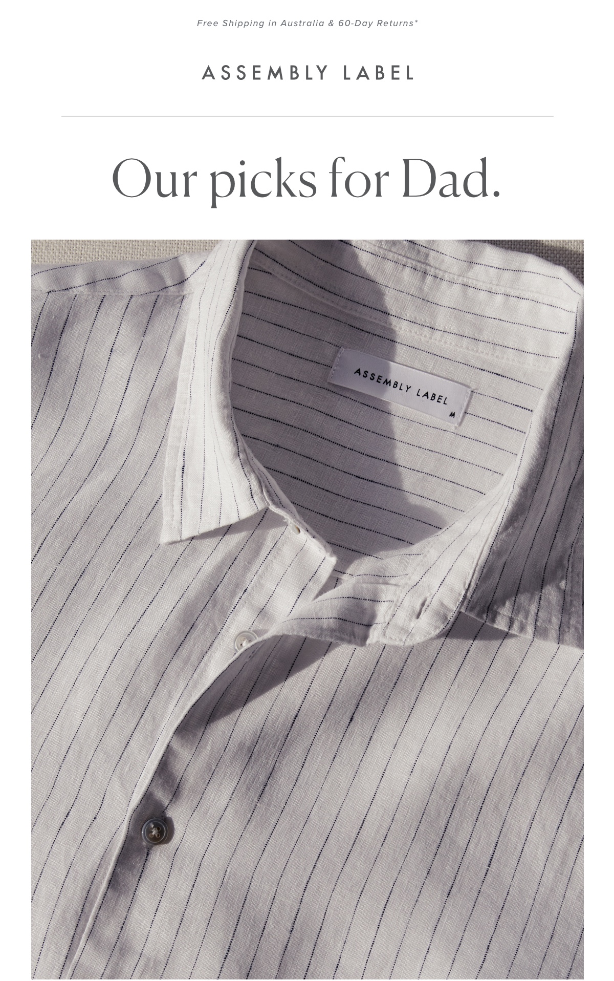 Our Picks For Dad | Assembly Label