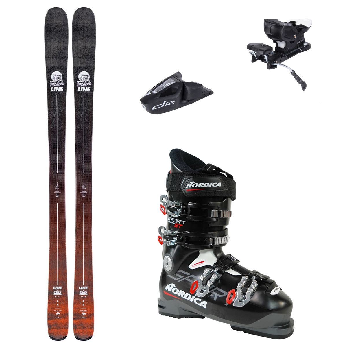 Image of Line Skis Sick Day 94 Skis 2020 Complete Package