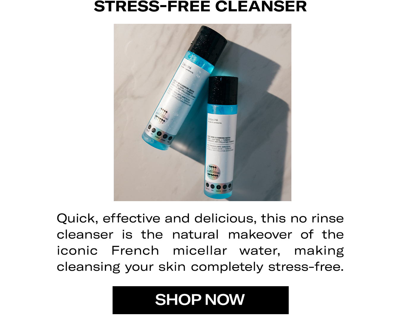 Stress-Free Cleanser.