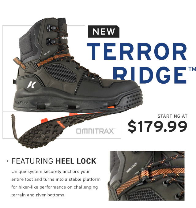 Shop Korkers new Terror Ridge Fishing Boot with Heel Lock - Shop Now