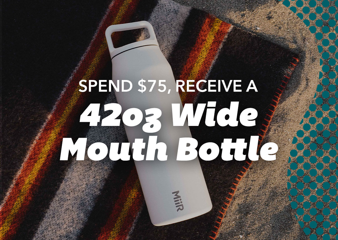 Spend $75, Receive a 42oz Wide Mouth Bottle