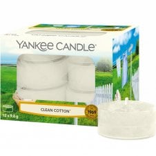 Clean Cotton Tea Lights Pack of 12