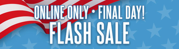 Online Only Final Day Flash Sale