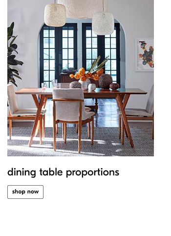 dining table proportions