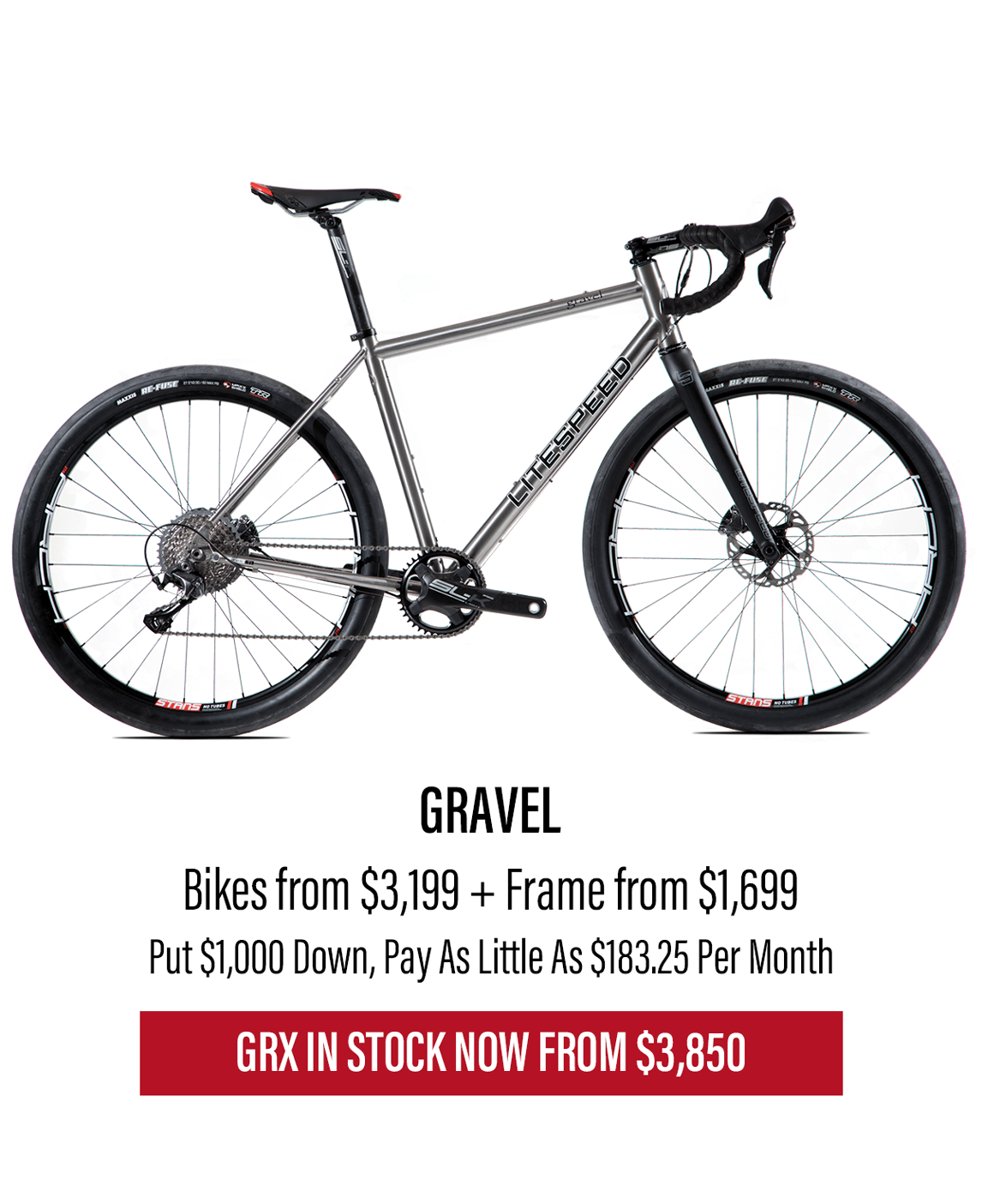 Litespeed Gravel bike from $3,199.