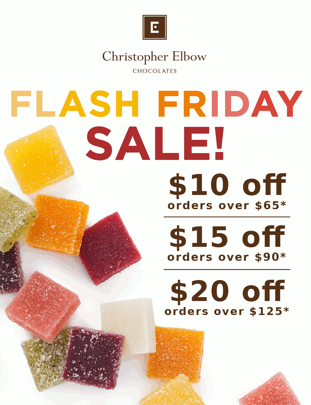 Flash Friday Sale - Save $10, $15, or $20