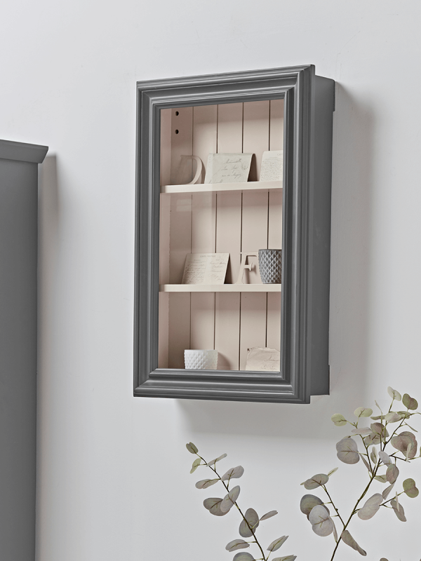 NEW Curiosity Cabinet - Grey & Blush