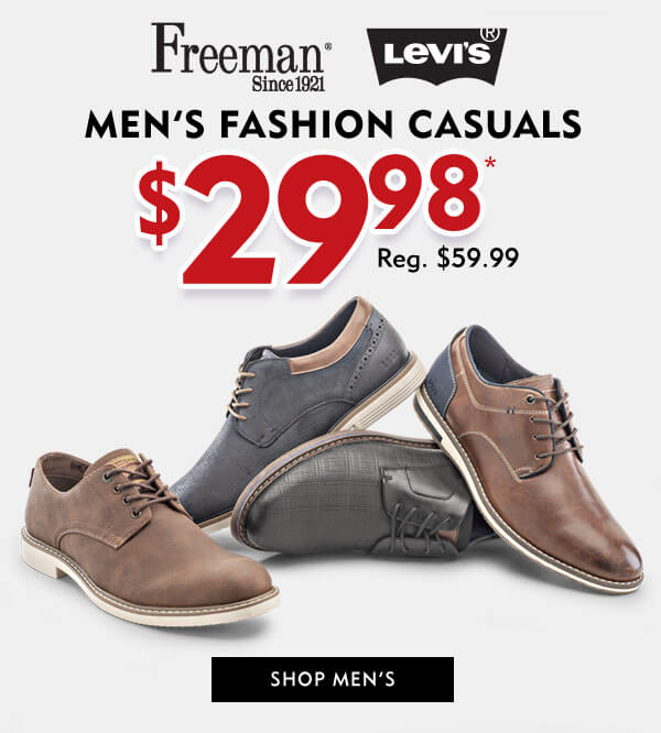 Men''s fashion casuals $29.98. Freemand and Levis. Shop Men''s
