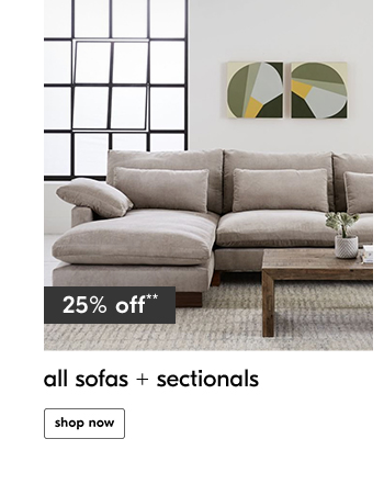 all sofas + sectionals