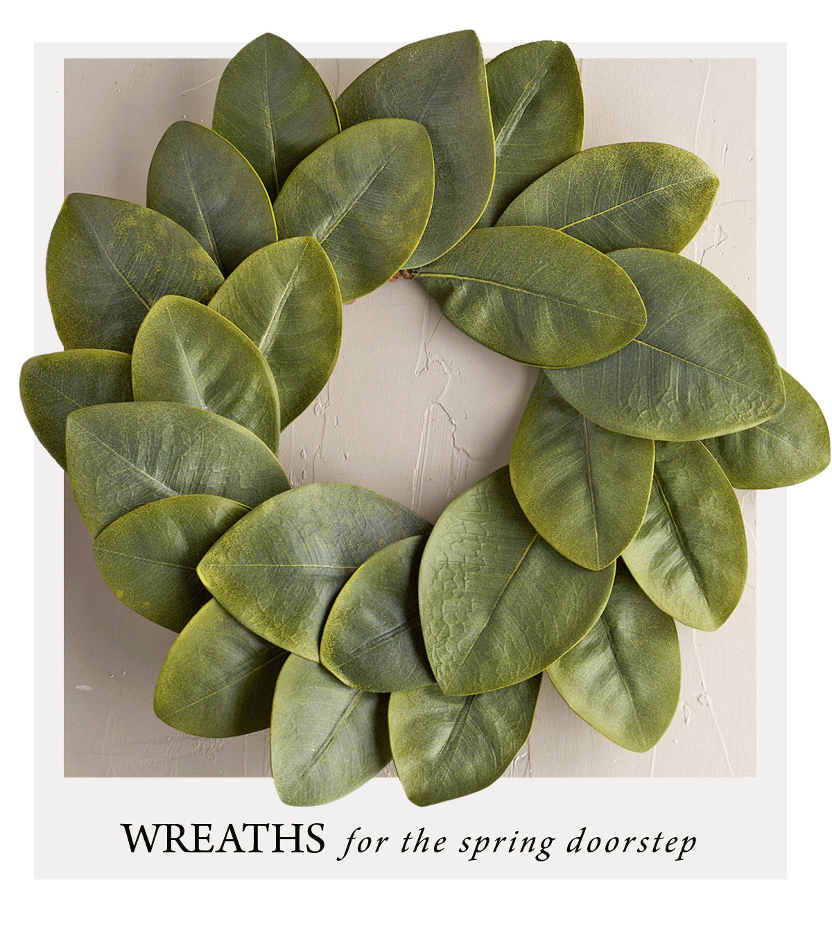 WREATHS for the spring doorstep